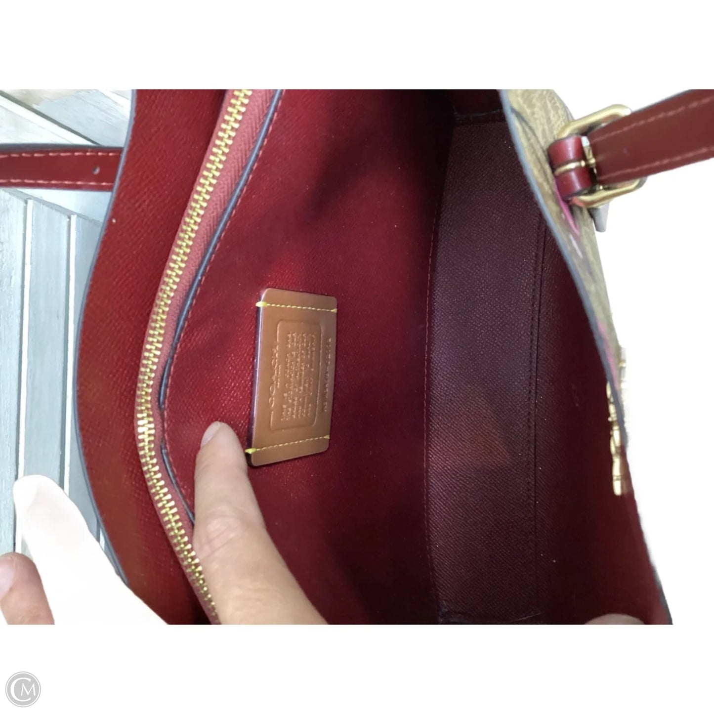 Handbag Designer By Coach, Size: Medium