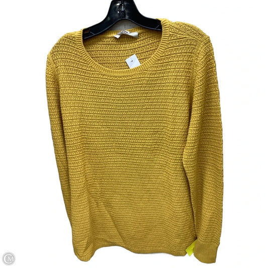 Sweater By Loft In Yellow, Size: Xl