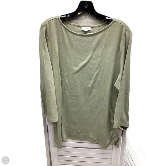 Top Long Sleeve By J. Jill In Green, Size: Xl