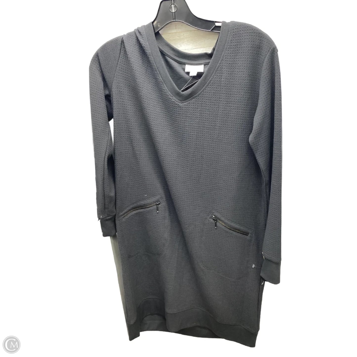 Dress Casual Midi By J. Jill In Grey, Size: Xs