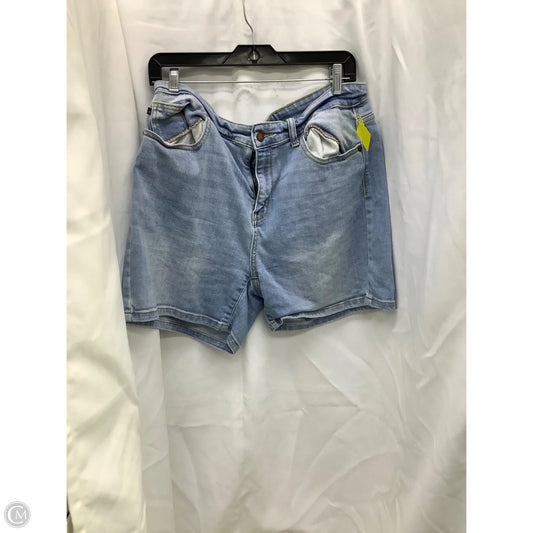 Shorts By Judy Blue In Blue Denim, Size: Xl