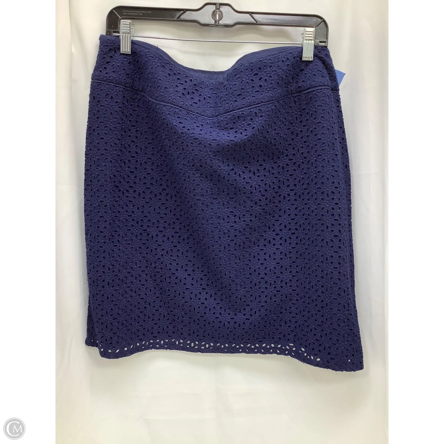 Skirt Midi By Clothes Mentor In Navy, Size: 14