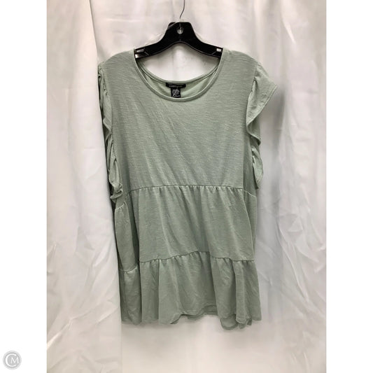 Top Short Sleeve By Robert Louis In Green, Size: Xl