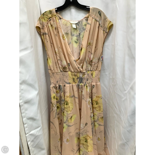 Dress Casual Maxi By H&m In Floral Print, Size: Xl