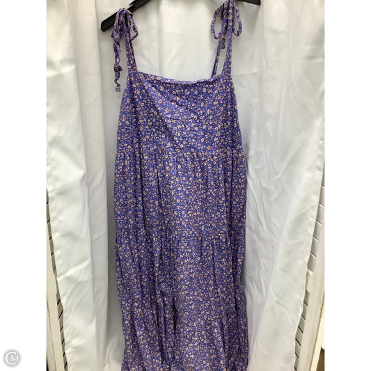 Dress Casual Midi By Madewell In Multi-colored, Size: Xl