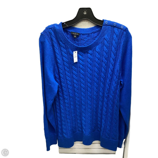Top Long Sleeve By Talbots In Blue, Size: L