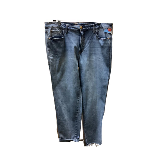 Jeans Boyfriend By Seven 7 In Blue Denim, Size: 14