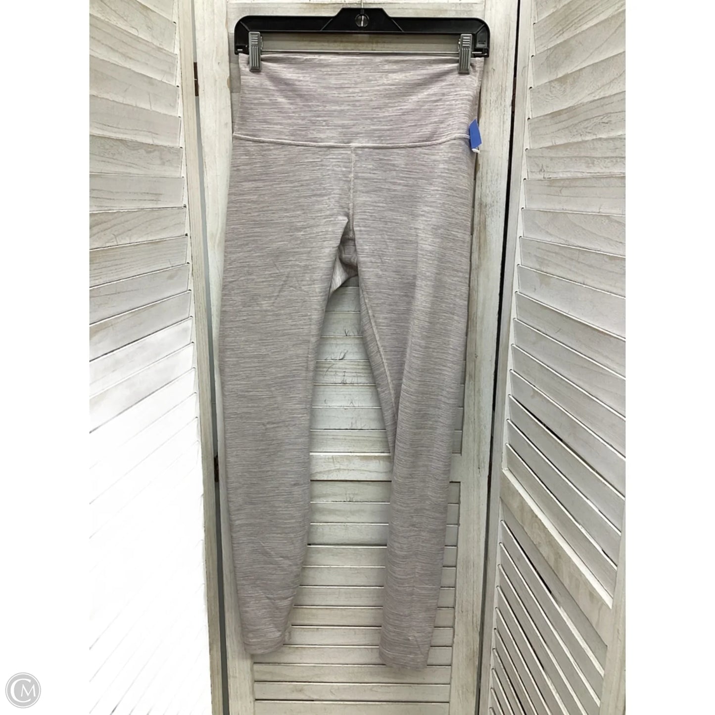 Athletic Leggings By Lululemon In Striped Pattern, Size: M