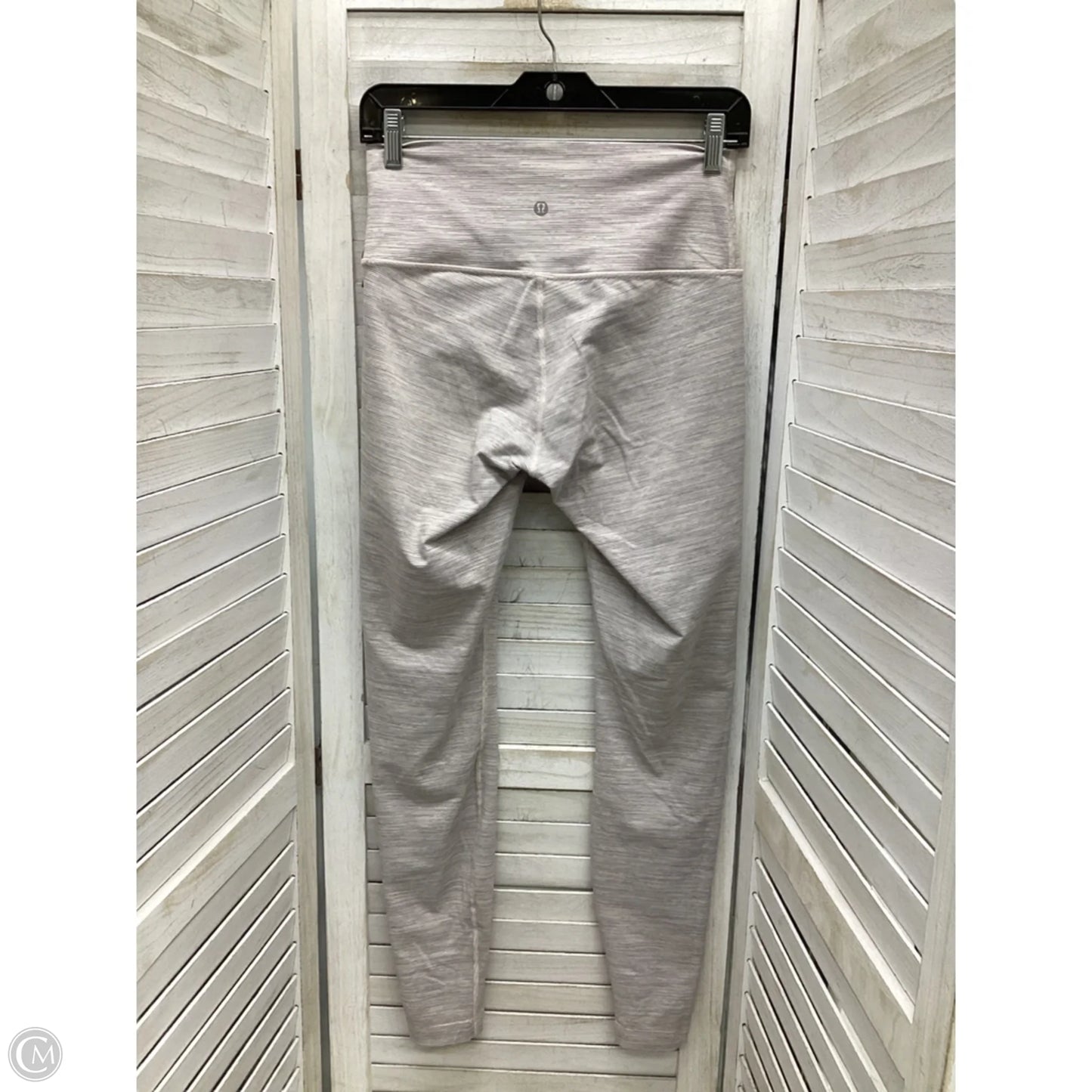 Athletic Leggings By Lululemon In Striped Pattern, Size: M