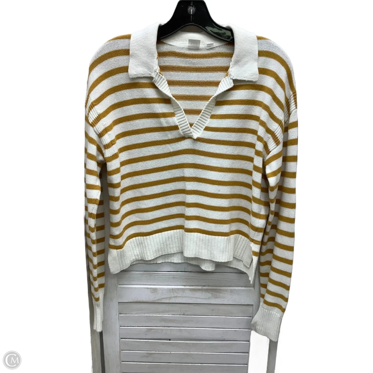 Top Long Sleeve By Gap In Striped Pattern, Size: Xs