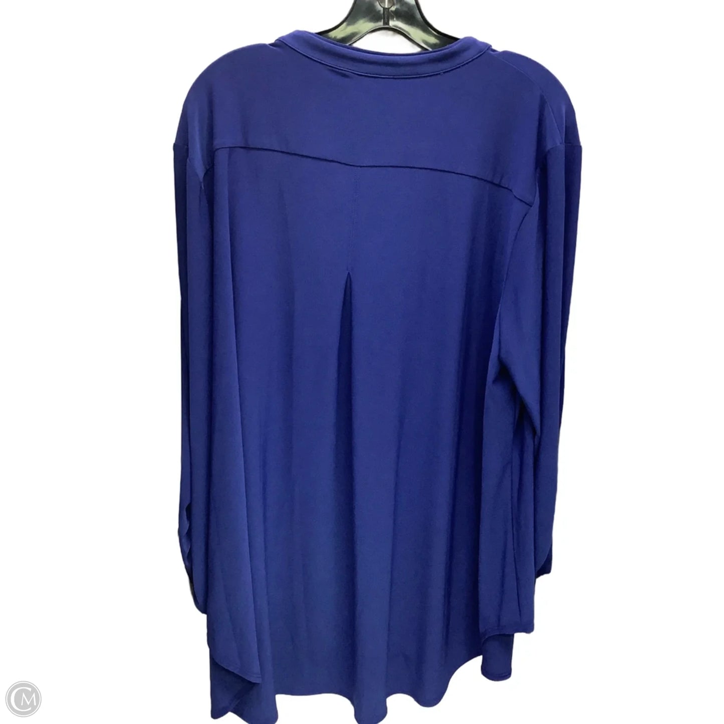 Top Long Sleeve By Cato In Blue, Size: 3x