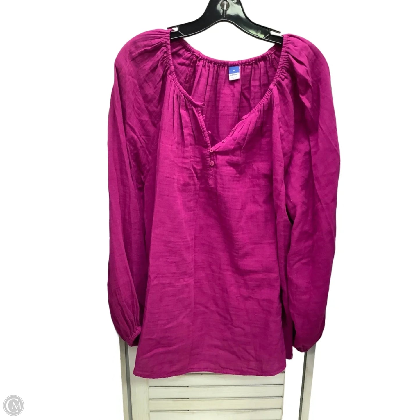 Top Long Sleeve By Old Navy In Purple, Size: 2x