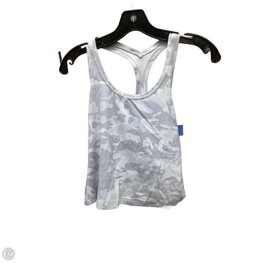 Athletic Tank Top By Lululemon In Grey & White, Size: 4