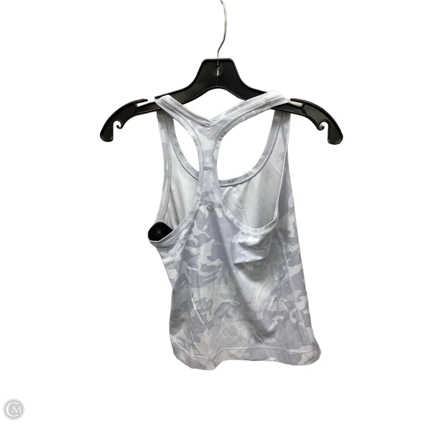 Athletic Tank Top By Lululemon In Grey & White, Size: 4