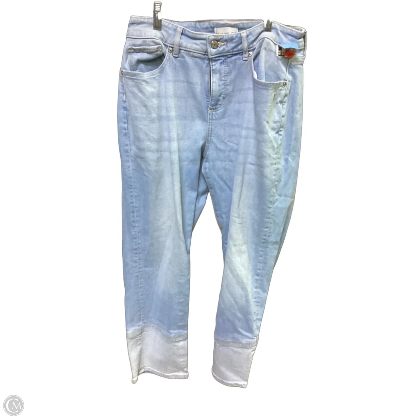Jeans Straight By Loft In Blue Denim, Size: 4