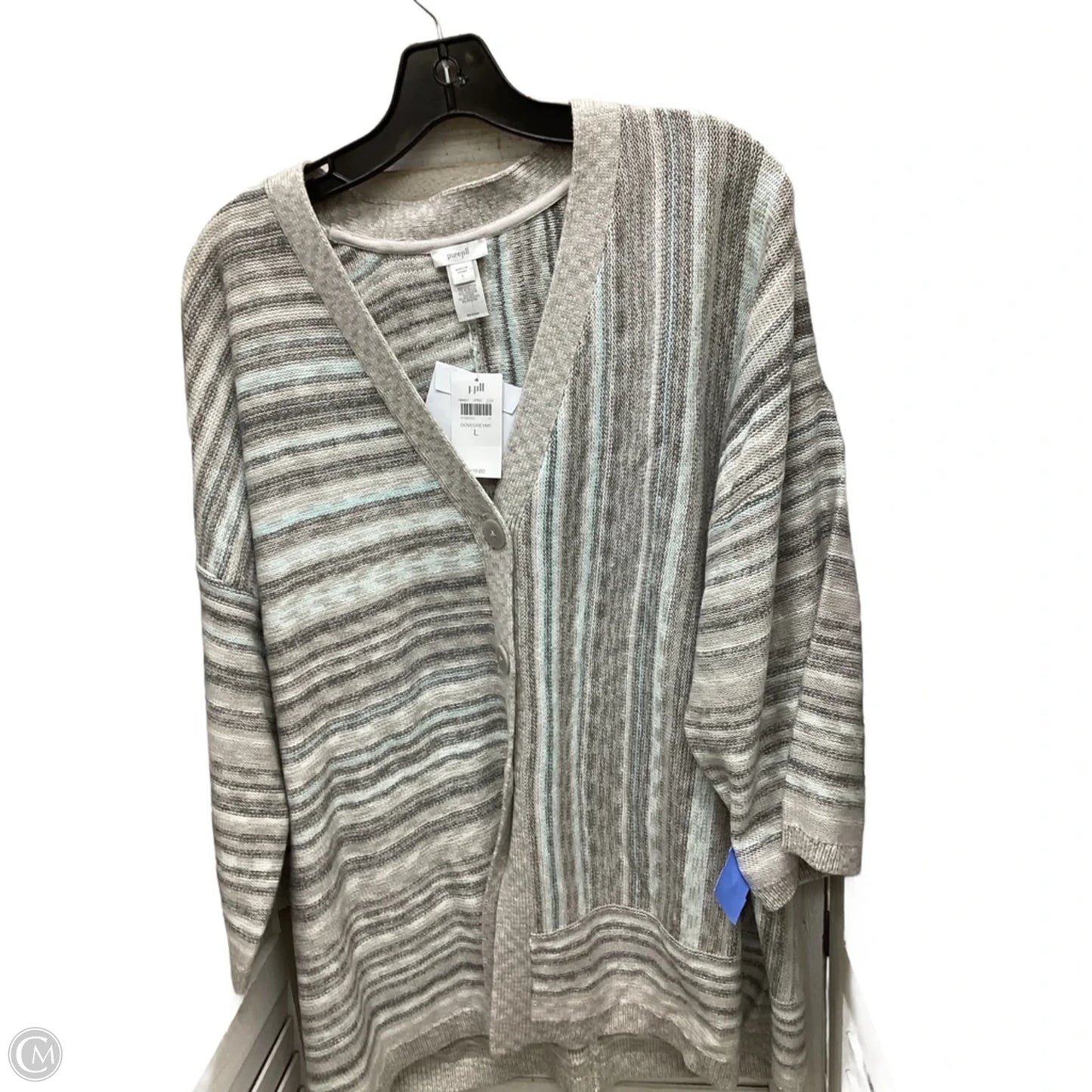 Cardigan By J. Jill In Multi-colored, Size: L