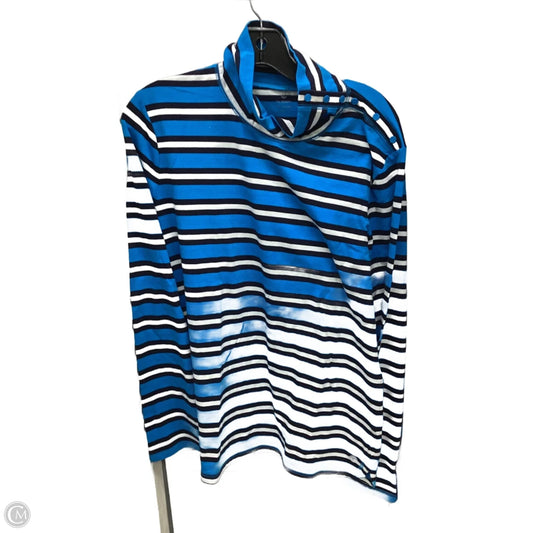 Top Long Sleeve By Talbots In Striped Pattern, Size: Xl