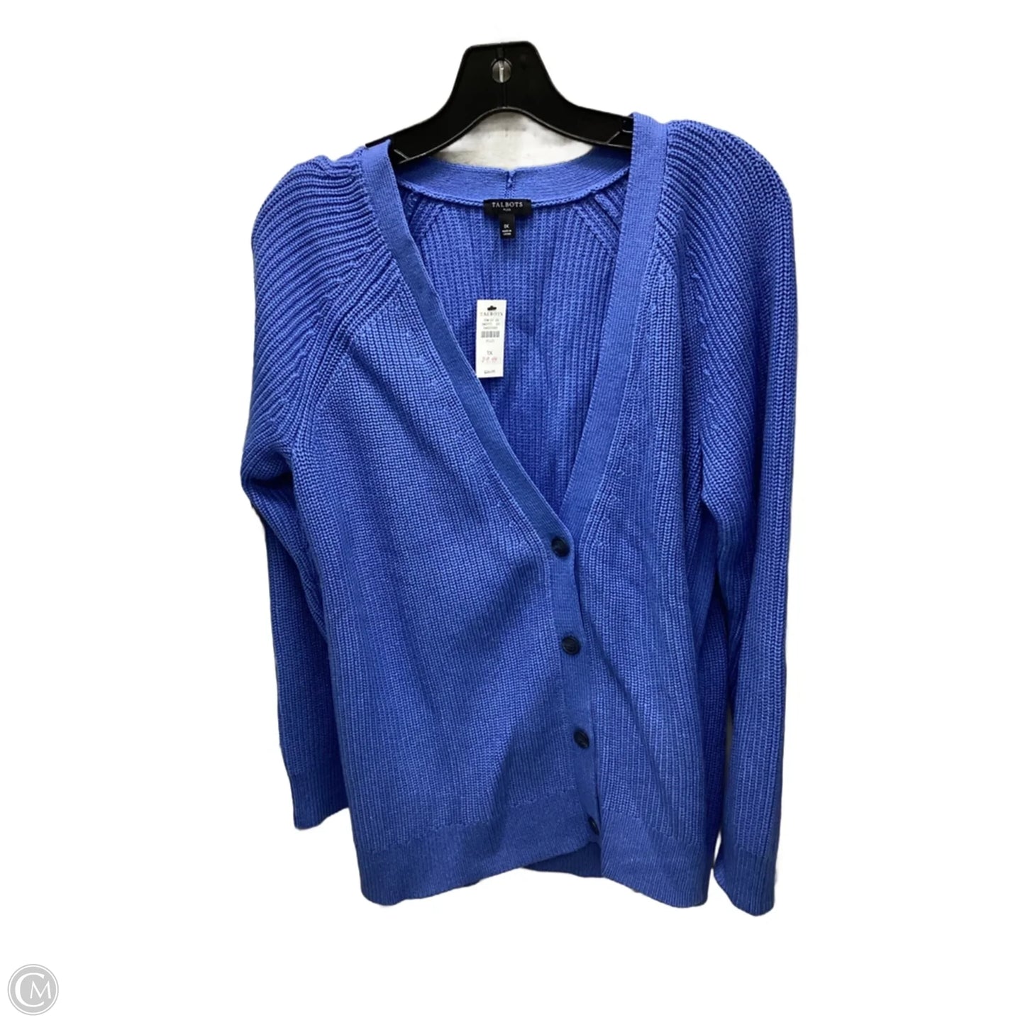 Cardigan By Talbots In Blue, Size: 1x