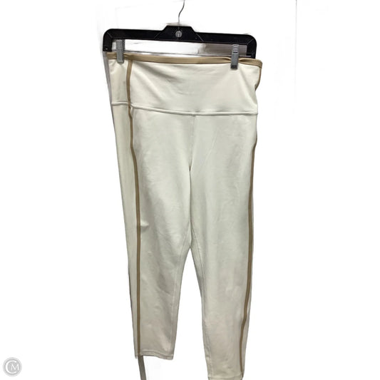 Athletic Leggings By Athleta In Brown & Cream, Size: Xlp