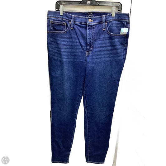 Jeans Skinny By J. Crew In Blue Denim, Size: 12