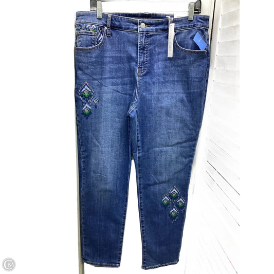 Jeans Boyfriend By Chicos In Blue Denim, Size: 12