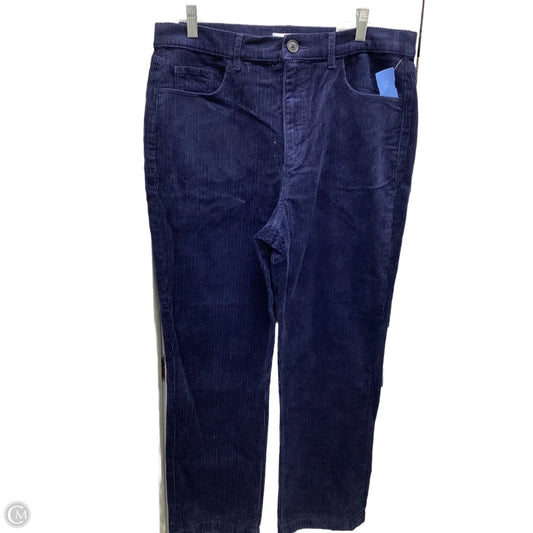 Pants Corduroy By Loft In Navy, Size: 12
