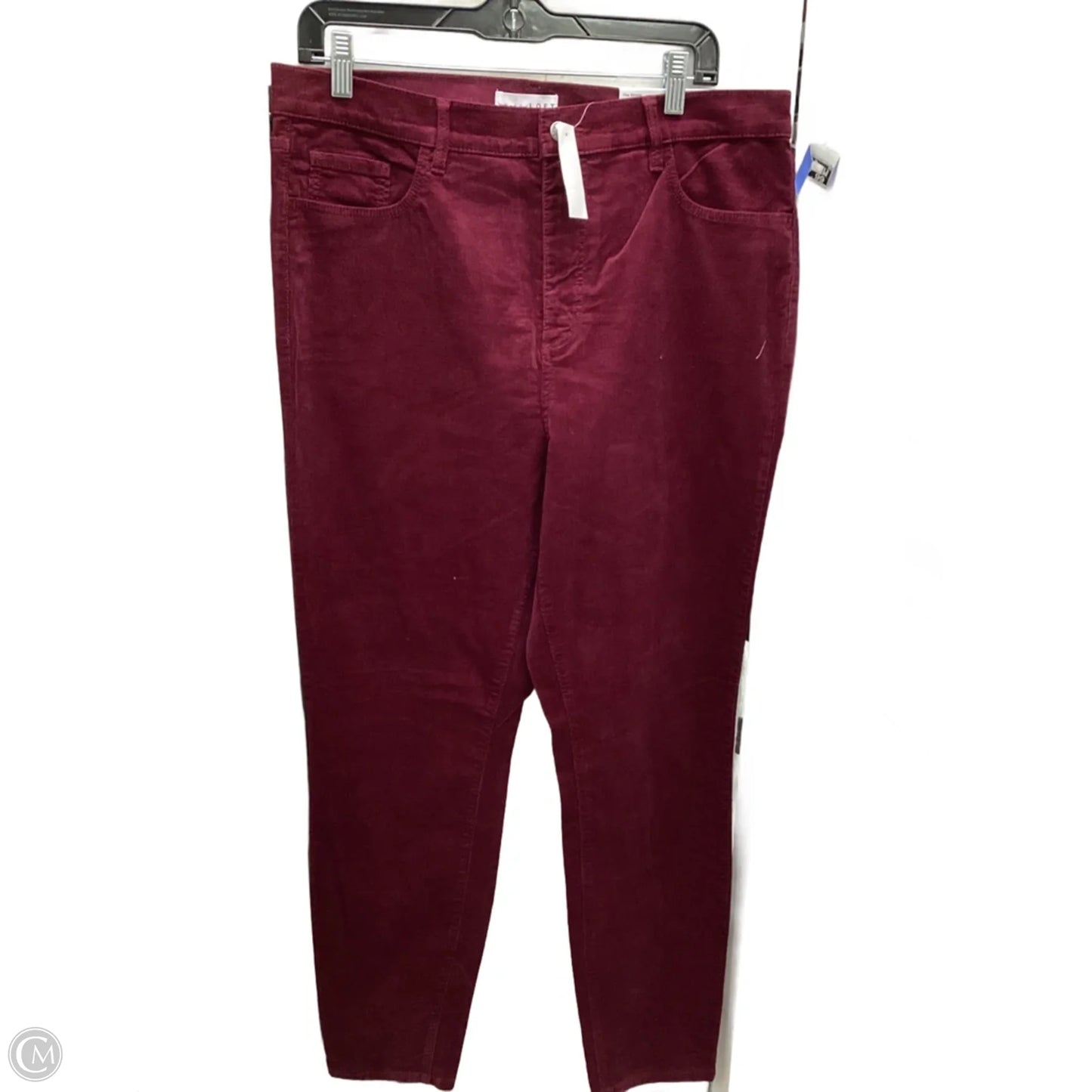 Pants Corduroy By Loft In Maroon, Size: 12
