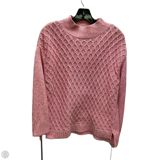 Sweater By Talbots In Pink, Size: L