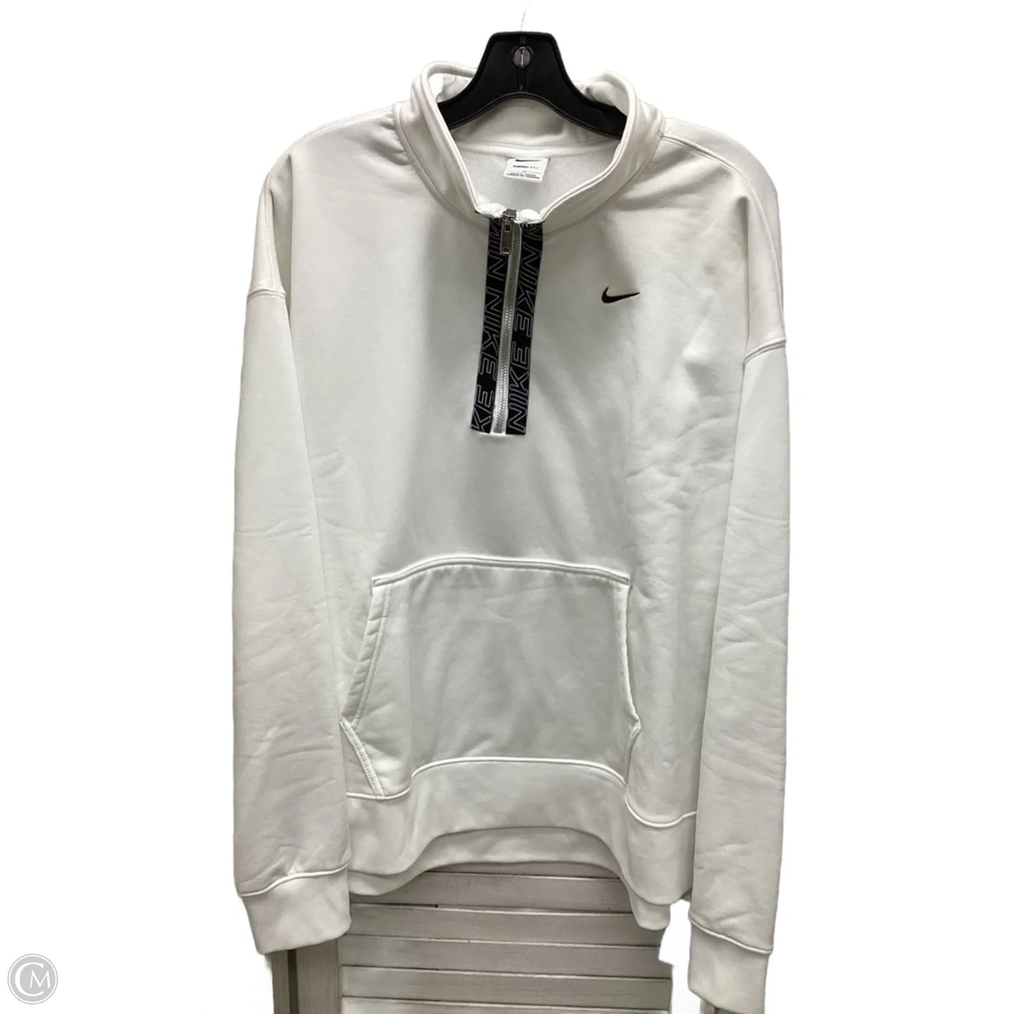 Sweatshirt Collar By Nike Apparel In White, Size: 2x
