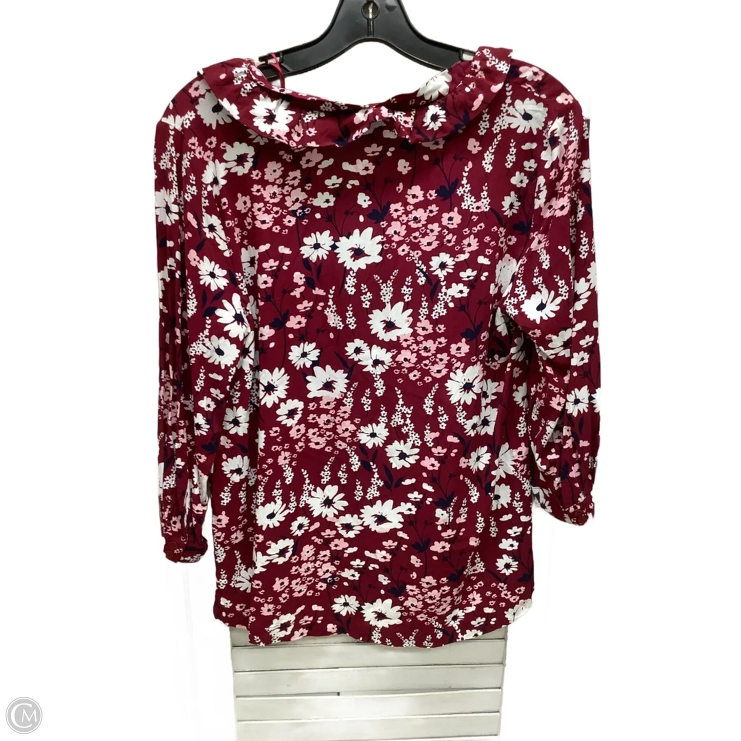 Top Long Sleeve By Crown And Ivy In Floral Print, Size: S