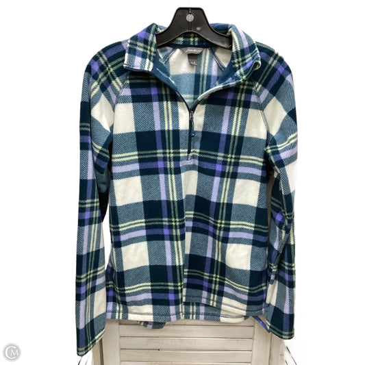 Jacket Shirt By Eddie Bauer In Plaid Pattern, Size: S