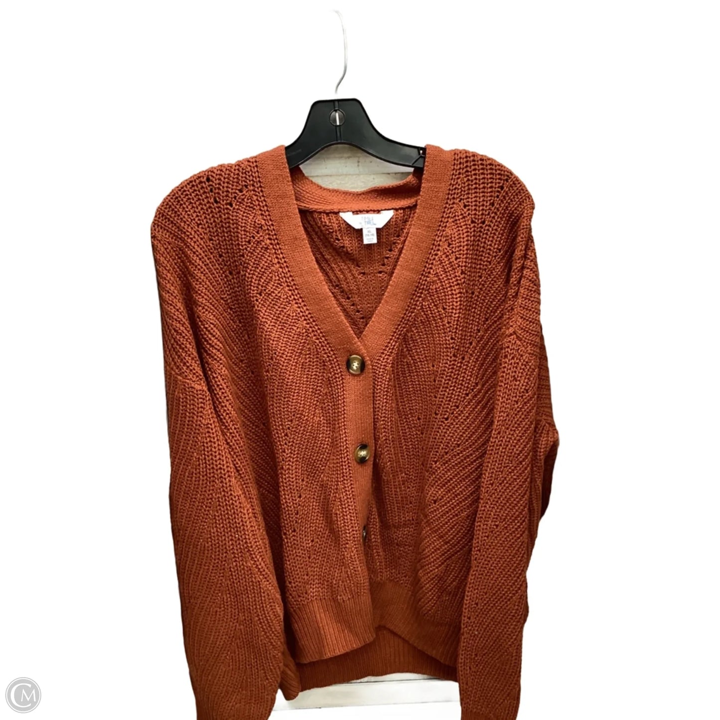 Cardigan By Time And Tru In Brown, Size: Xl