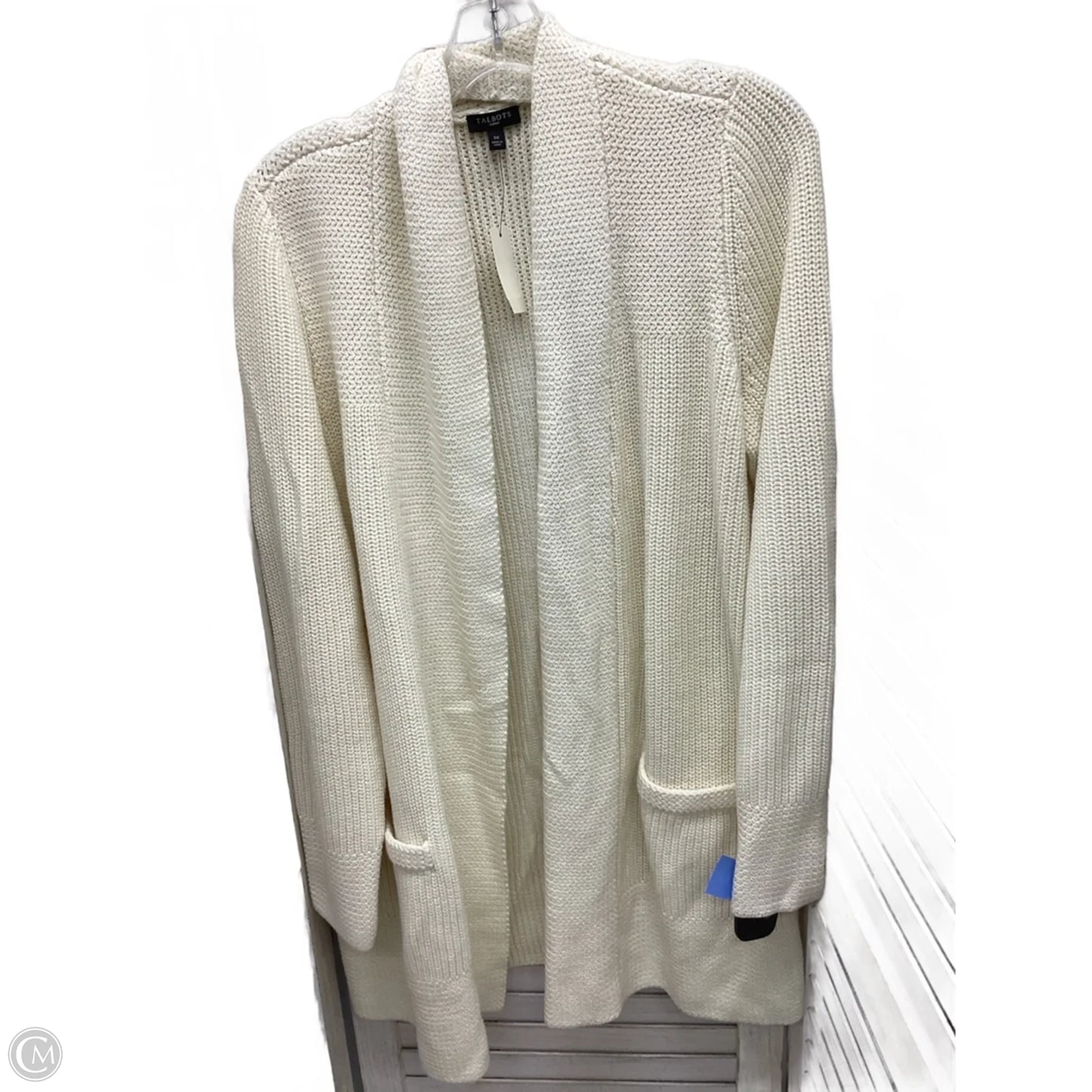 Cardigan By Talbots In Ivory, Size: 1x