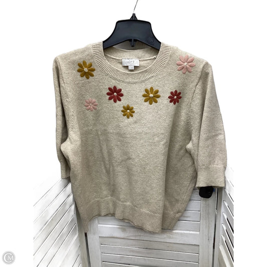 Blouse 3/4 Sleeve By Loft In Floral Print, Size: Xl