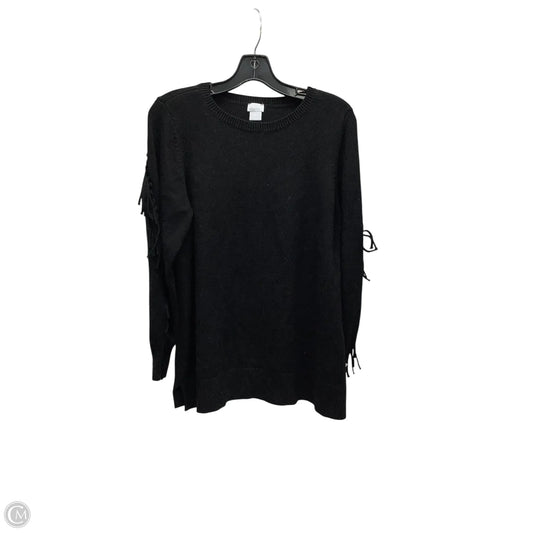 Top Long Sleeve By Chicos In Black, Size: Xl