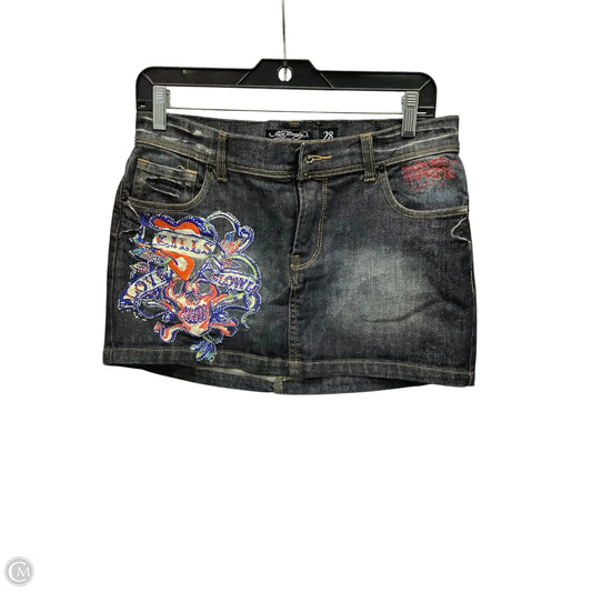 Skirt Mini & Short By Ed Hardy In Multi-colored, Size: 6