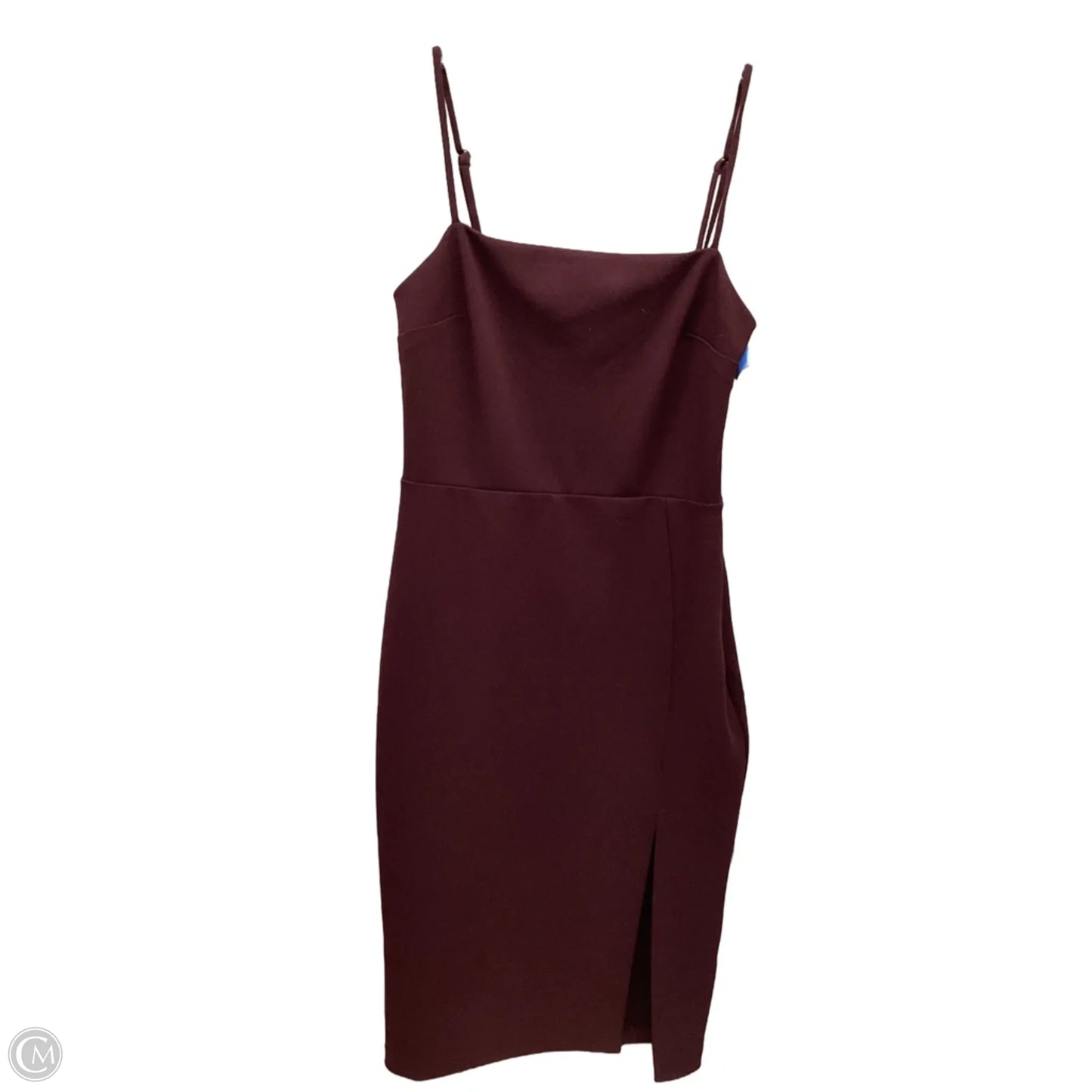 Dress Casual Midi By Express In Maroon, Size: Xs