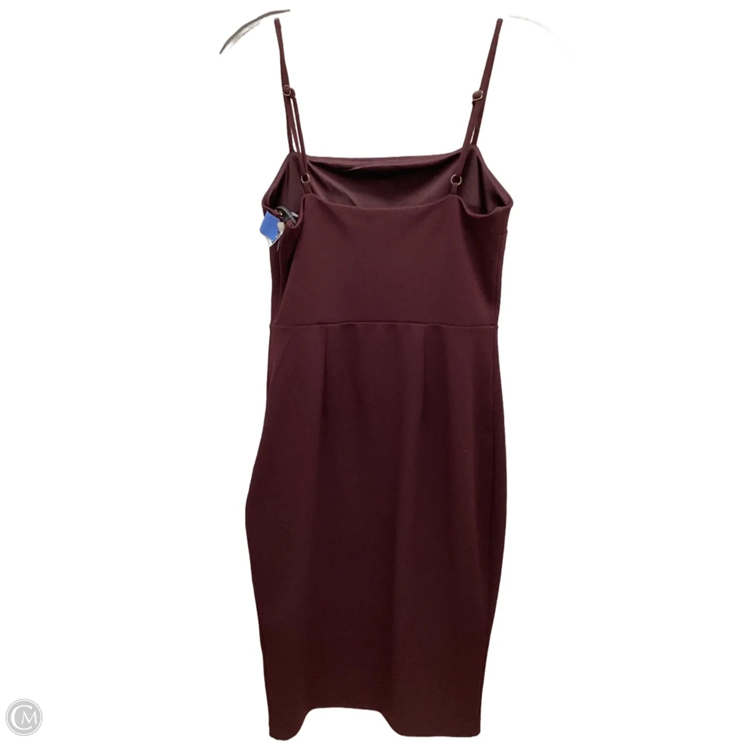 Dress Casual Midi By Express In Maroon, Size: Xs