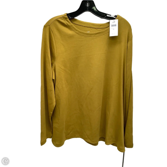 Top Long Sleeve By J. Jill In Brown, Size: Xl
