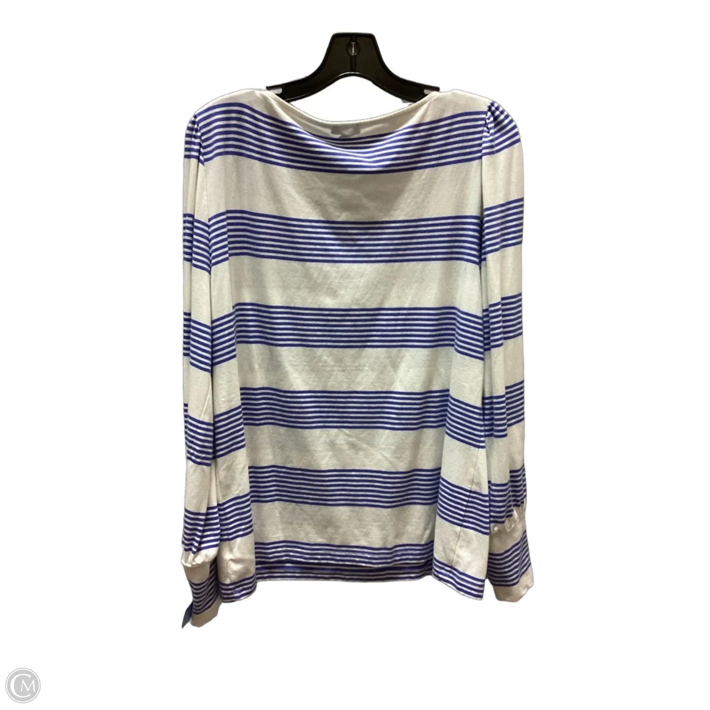 Top Long Sleeve By Talbots In Striped Pattern, Size: Xl