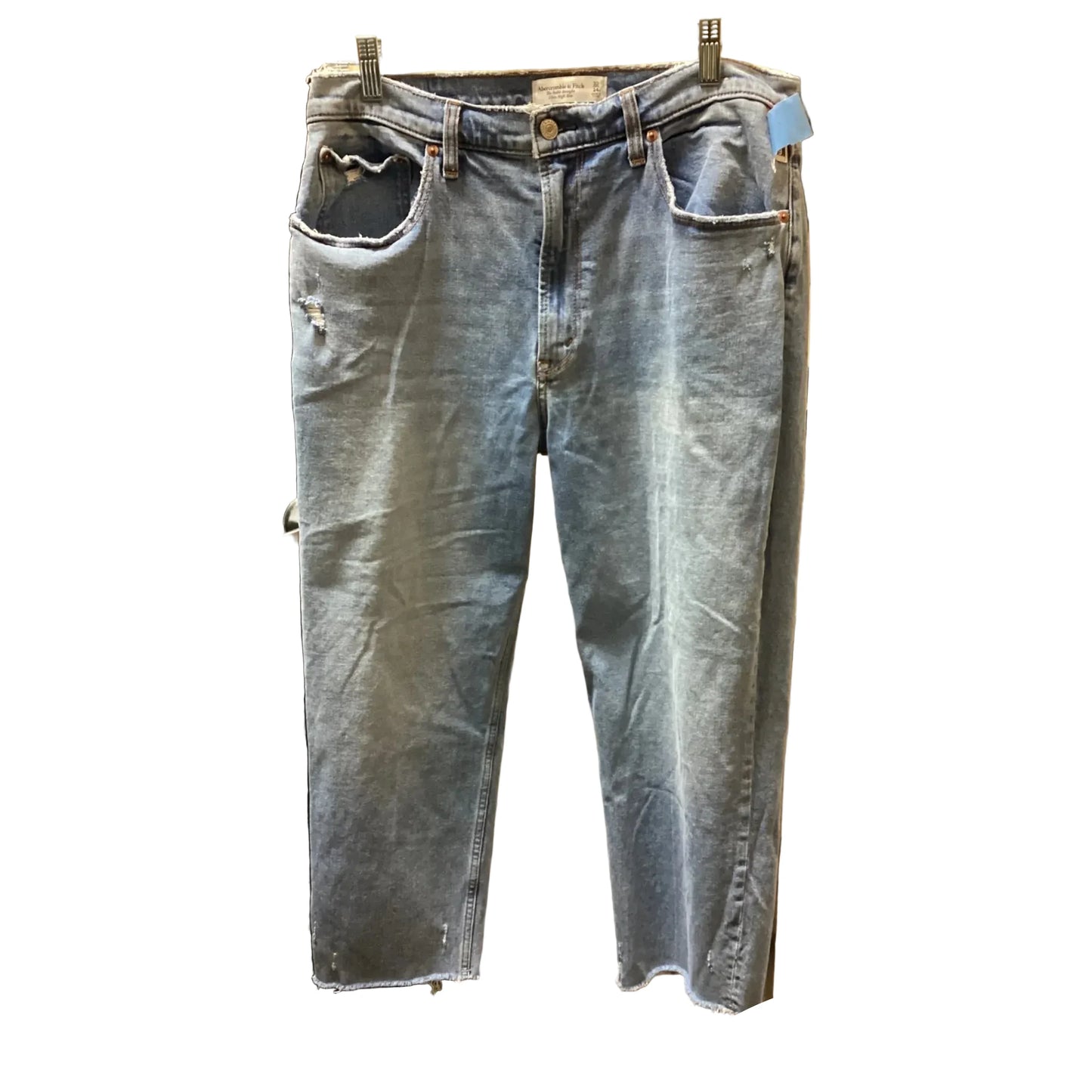 Jeans Boyfriend By Abercrombie And Fitch In Blue Denim, Size: 14