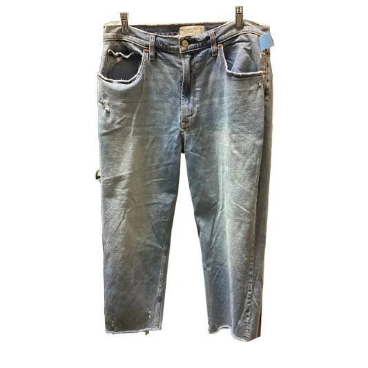 Jeans Boyfriend By Abercrombie And Fitch In Blue Denim, Size: 14