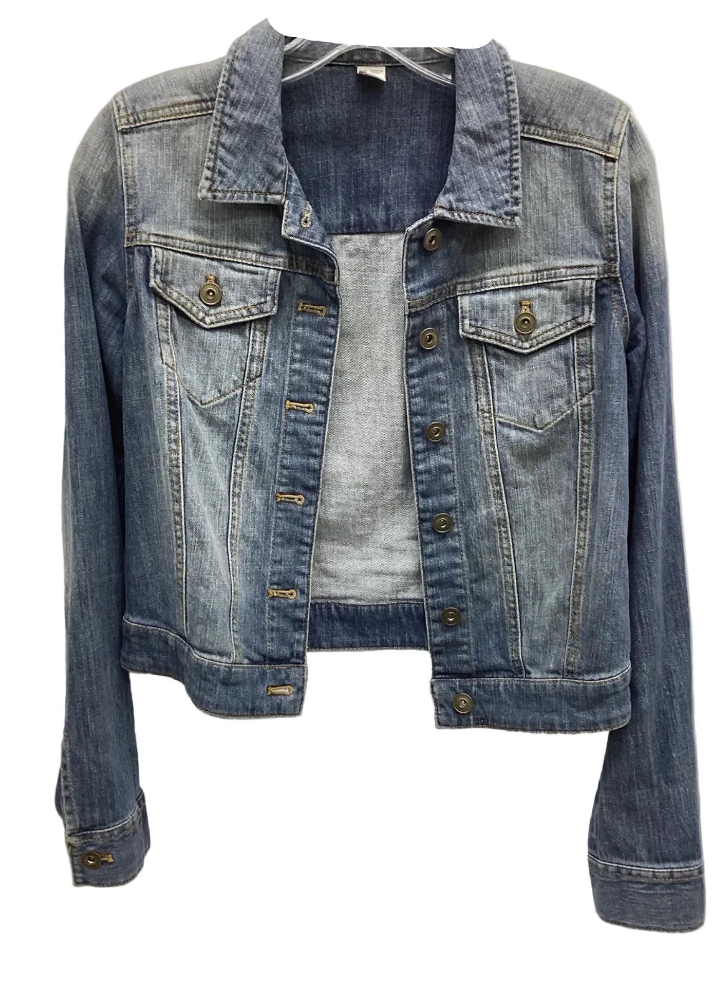 Jacket Denim By Clothes Mentor In Blue Denim, Size: S