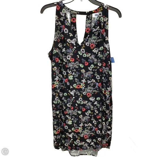 Dress Casual Midi By Old Navy In Floral Print, Size: L