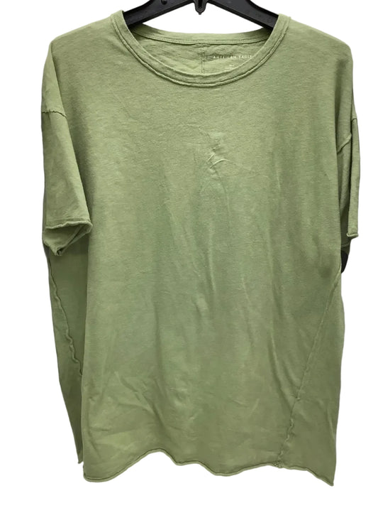 Top Short Sleeve By American Eagle In Green, Size: Xs