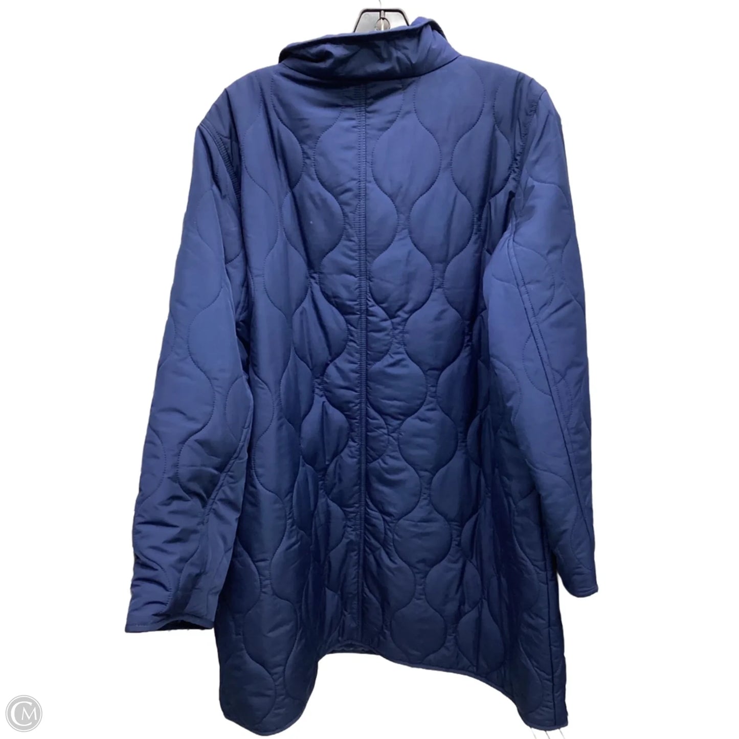 Jacket Puffer & Quilted By Talbots In Blue, Size: 2x