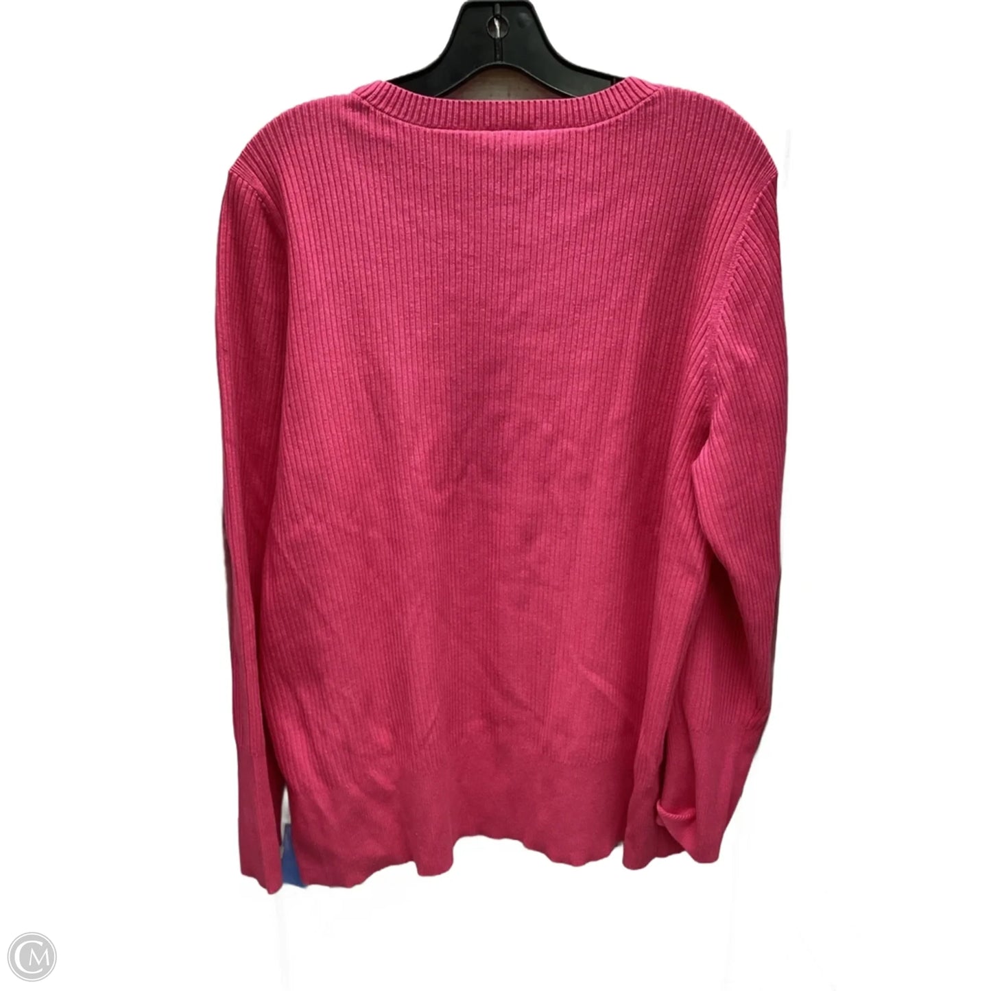 Top Long Sleeve By Talbots In Pink, Size: 2x