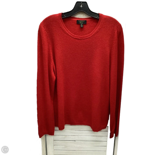 Sweater By Charter Club In Red, Size: Xl