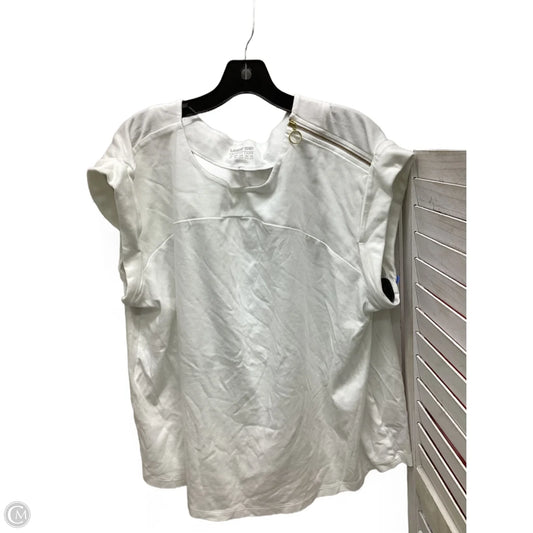 Top Short Sleeve By Lands End In White, Size: 2x