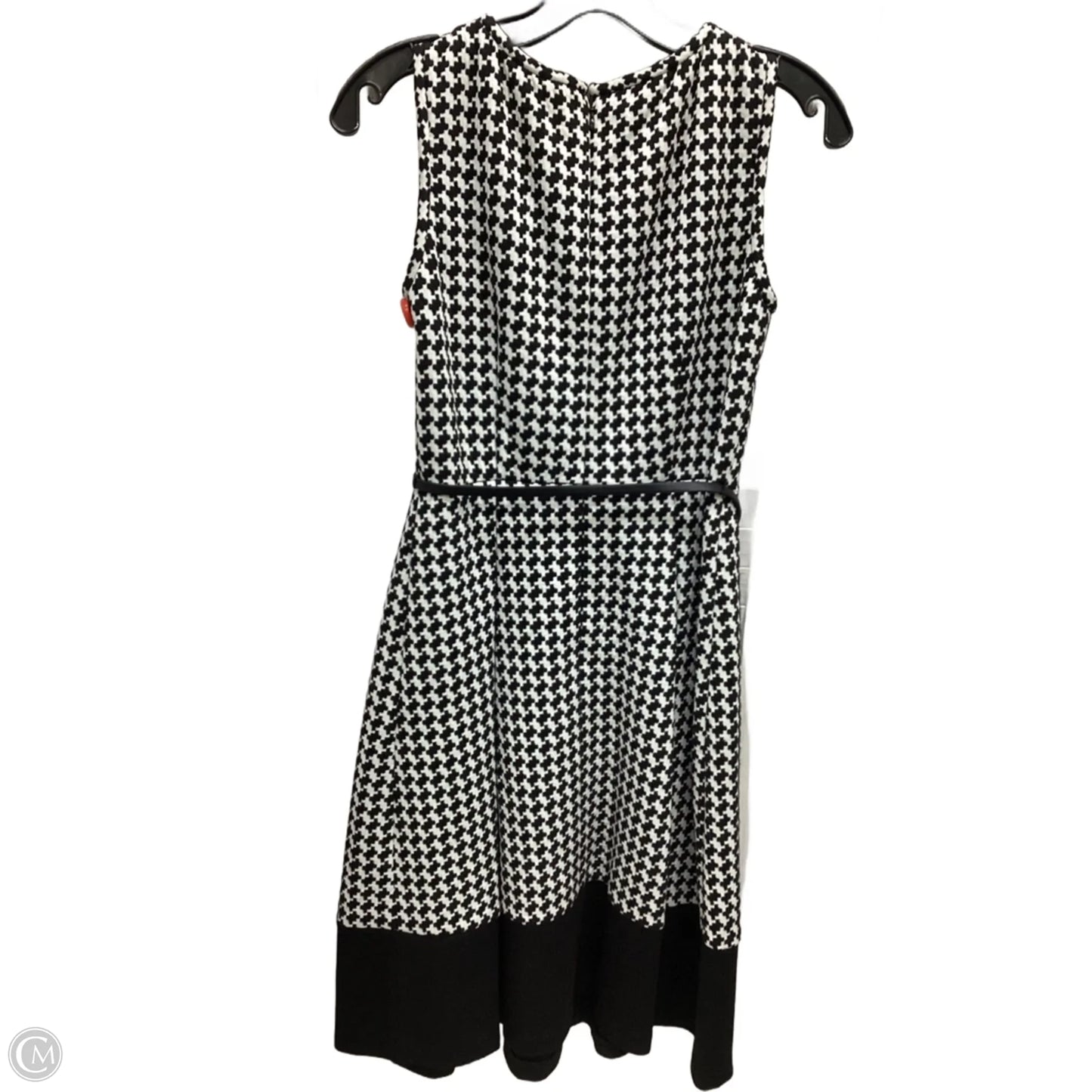 Dress Casual Midi By Calvin Klein In Black & White, Size: 4